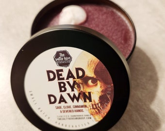 dead by dawn candle - evil dead candle - ash williams - horror movie candle - horror gift