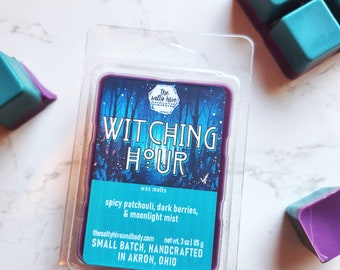 witching hour wax melts - halloween wax melts - fall wax melts - patchouli, dark berry, witch candle