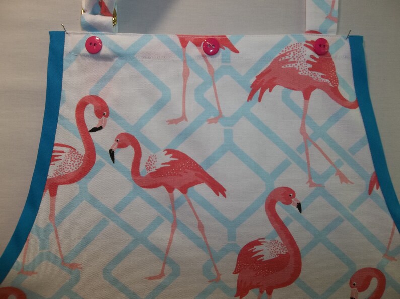 Bright Flamingo/'s And Stripes Market Apron
