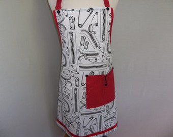 Safety Pins and Zippers Apron  O.O.A.K.