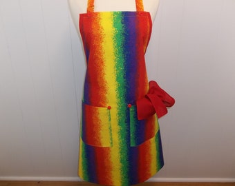 Vertical Color Mixing Artist Apron