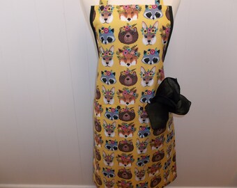 Animals And Flowers All Purpose Apron