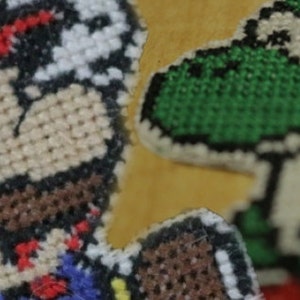 Super Mario & Yoshi Cross Stitch - PATTERN ONLY