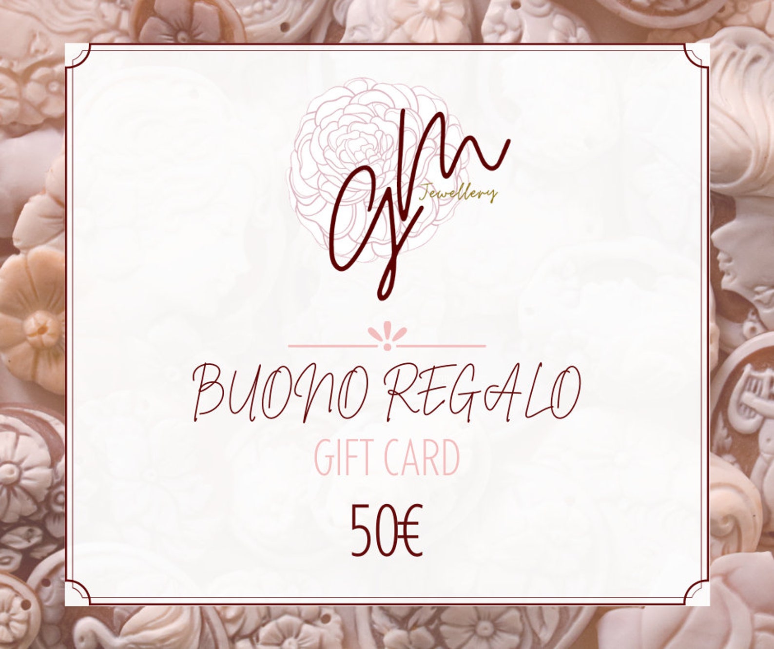 BUONO REGALO DIGITALE Valore 50 euro Carta regalo gift Etsy Italia BUONO REGALO DIGITALE Valore 50 euro Carta regalo gift Etsy Italia