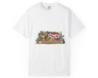 Camicia culturale di Porto Rico, maglietta Taino Coqui Garita Bomba, regalo Boricua Heritage, colori confortevoli