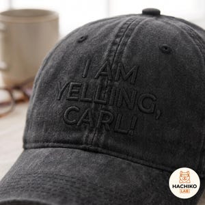 Broderad "Jag skriker Carl"-keps med tvätt, Prinsessan Donut-fankonst-basebollkeps