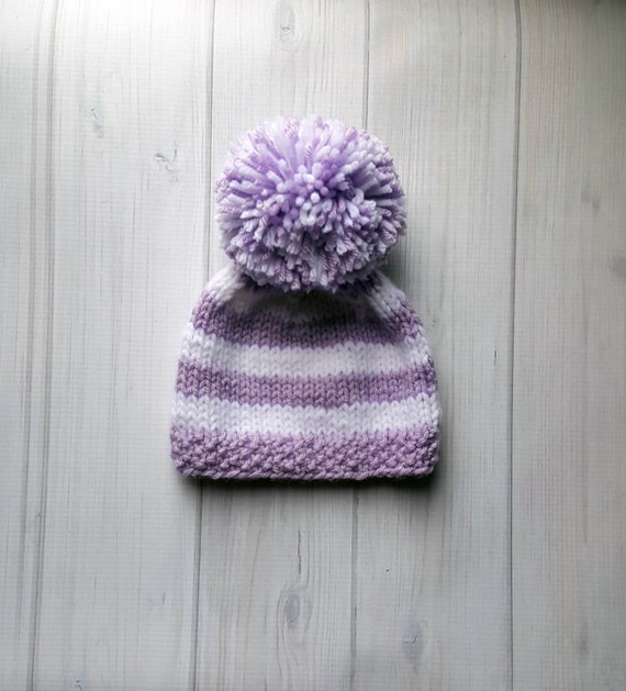 purple baby hat