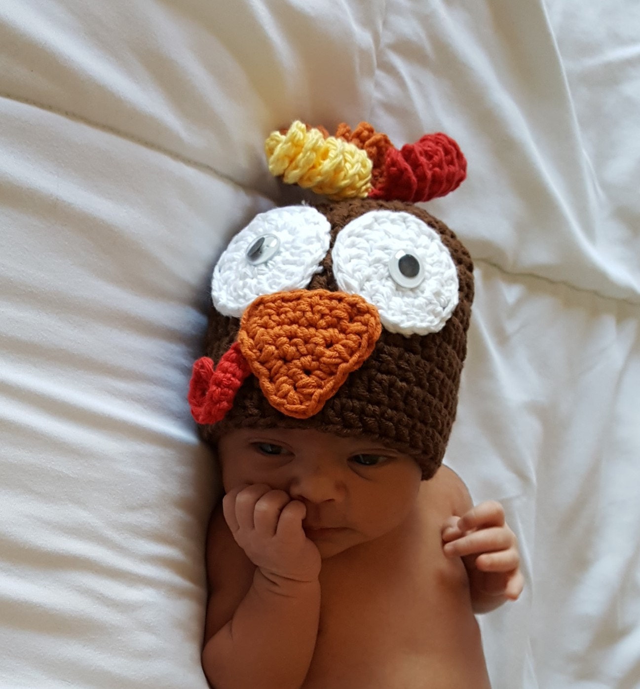 Crochet Baby Thanksgiving Hat Crochet Turkey Baby Hat Fall Etsy