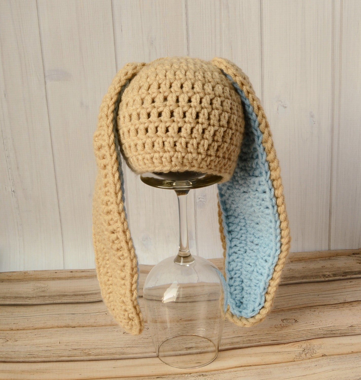 Crocheted Baby Boy Easter Hat Baby Boy Bunny Hat Baby Etsy