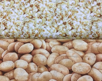 Potato and Popcorn fabric by Elizabeth’s Studio sold by the yard 100% cotton