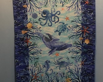 Deep Blue Sea by Geoff Allen for Studio Fabrics sold by the panel