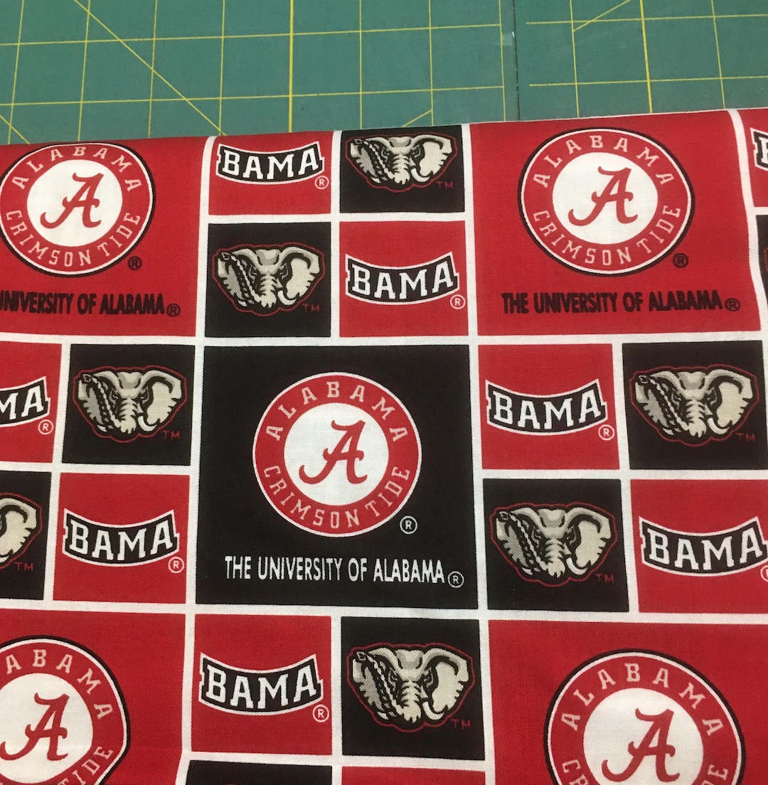 University of Alabama Fabric by Sykel by 100% Cotton Sold by the Yard ...