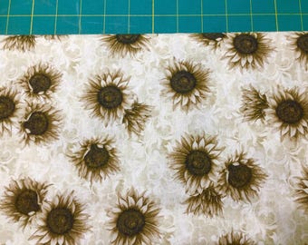 Sunflowers from Autumn Vibes #4073 sold by the yard