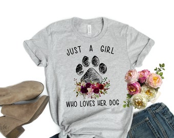 Womens Love Love Love Paws Tshirt Cute Dog Valentines Day Tee Dark Heather