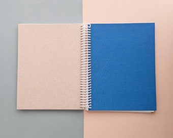 Beige and Blue Sketchbook with Mayfair Paper