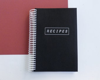 Black Coil Bound Recipe Book with Baking & Cooking Conversion Chart