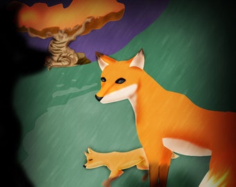 Scruffed Fox Kit Dangles