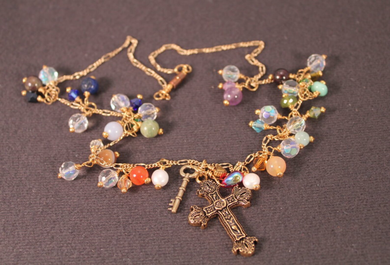 New Jerusalem Heaven Stone Necklace of semiprecious gemstones Etsy