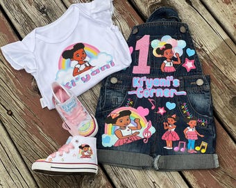 Custom denim overall birthday, any theme custom overalls, overall toddler girl, personalized demin  sneakers shoes, birthday toddler girl
