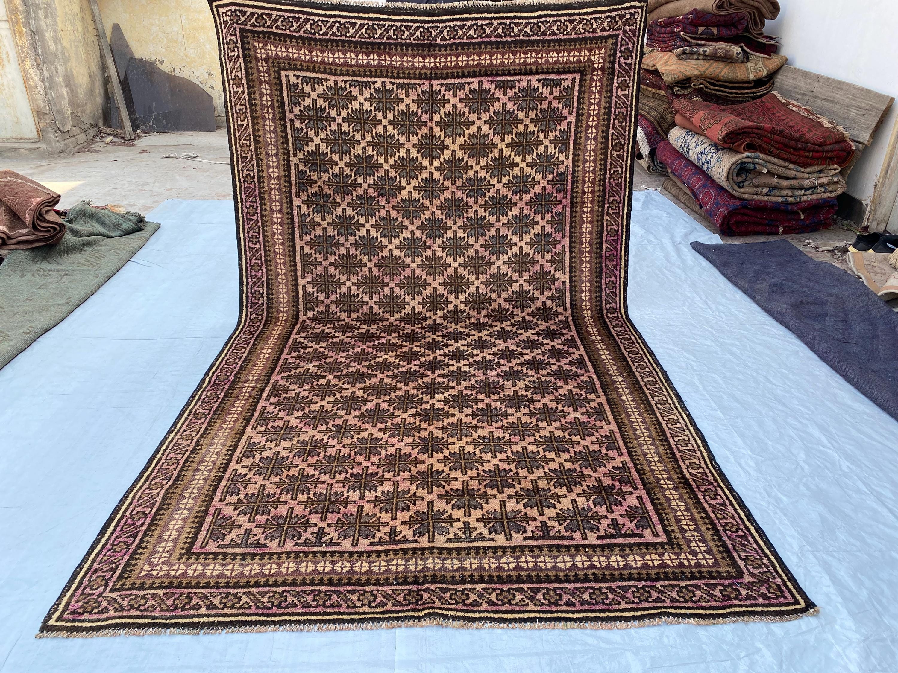 ラグ・カーペット Baluch small rug Baluch Rug - Etsy