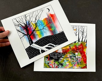 Streepy Art Print Pack Part 2 (2 Original 8"X10" Streepy art prints)