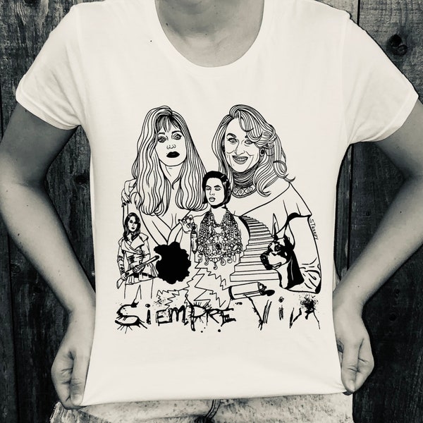 Death Becomes Her (Siempre Viva) Live Forever Meryl Streep, Goldie Hawn, Isabella Rossellini t-shirt personnalisé