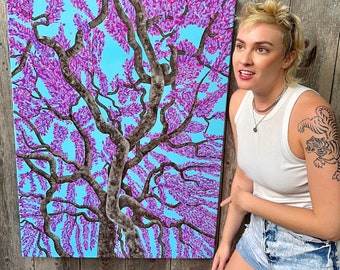 Original Art "Fresh Start” Tree painting by Mary Streepy 2023