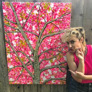 Original Art &quot;Renewal” Tree painting by Mary Streepy 2022