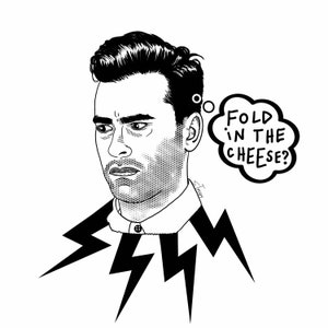 David Fold in the Cheese Schitt's Creek custom tote bag image 3