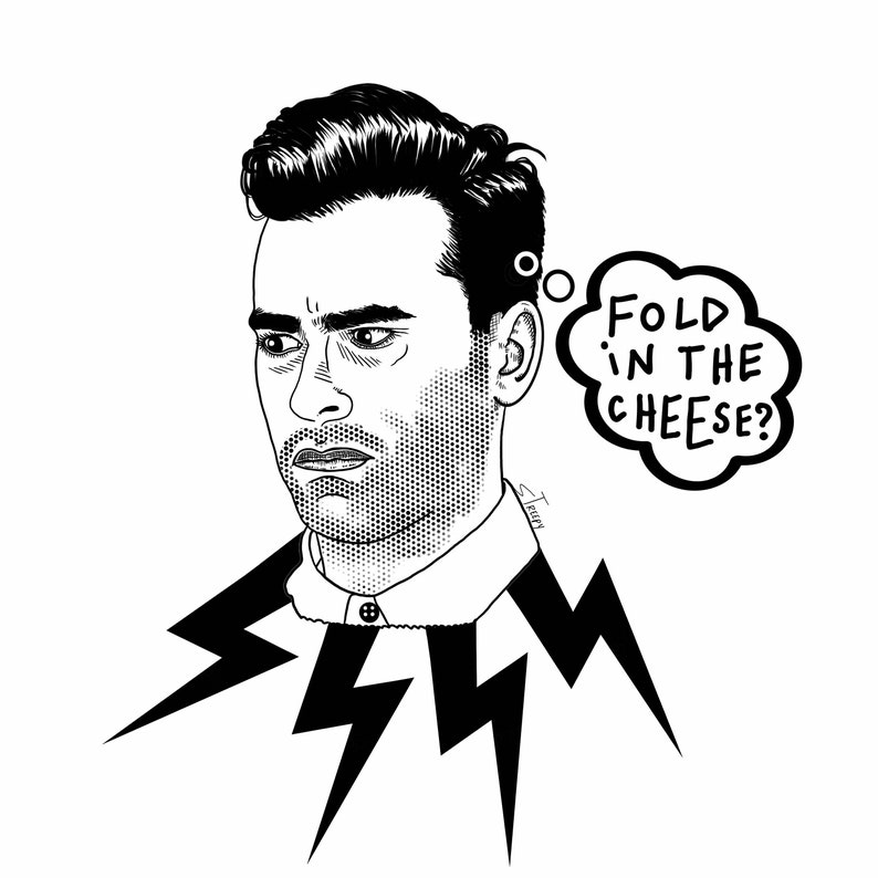 David Fold in the Cheese Schitt's Creek custom tote bag image 3