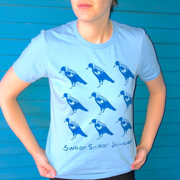 Magpies "Swoop Swoop ba-doop" Custom T Shirt