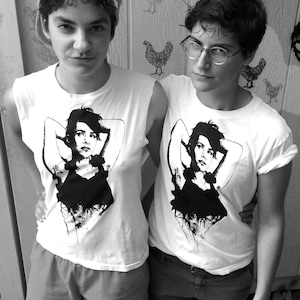 Kathleen Hanna (Riot Grrl) T-Shirt Handsiebdruck