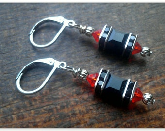 Inspired By The Cincinnati Bengals European Crystal Earrings