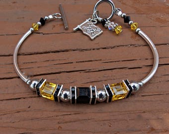 Inspired by the Pittsburgh Pirates bracelet