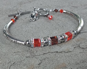 Inspired by the Cleveland Browns crystal Bracelet