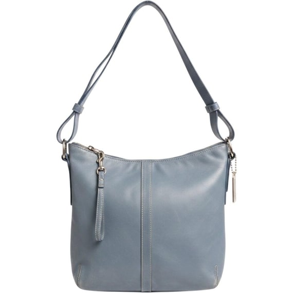 Coach Soho Small Duffel Blue Leather Hobo Bag Vintage… - Gem