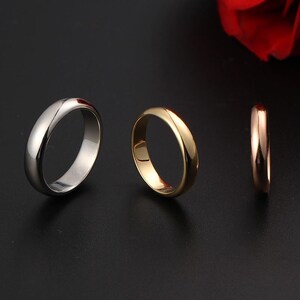 10K Gold Classic Wedding Band, Minimalist Commitment Ring, Timeless Anniversary Gift