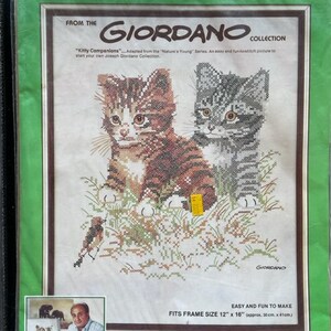 Giordano Collection, Kitty Companions, Cross Stitch Kit, NEW SEALED