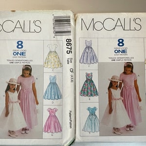 McCalls 8675, Kinder und Mädchen Kleid, UNCUT