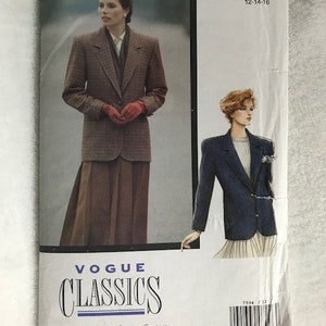 Vogue 7594, Misses Jacket, Petite Jacket, UNCUT