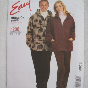 McCalls 4208, Men's Jacket, Misses Jacket, UNCUT