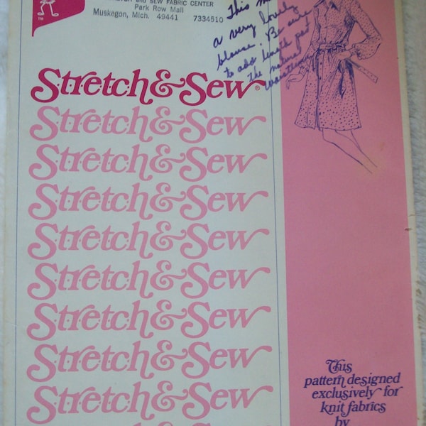Stretch & Sew Pattern 1575, Shirtwaist Dress, Ladies Dress