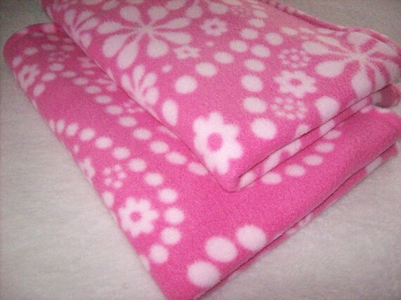 pink flower blanket