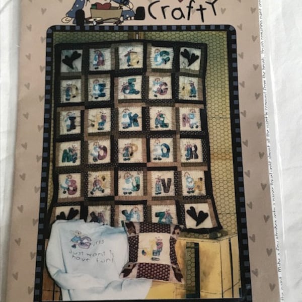 Raggedy Alphabet, Sew Crafty, UNCUT