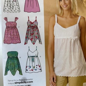 Simplicity 4127, Misses&#39; Top with Bodice and Hemline Variations, UNUT