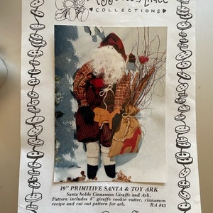 Primitive Santa & Toy Ark, Raggedee Andee Collections, SIN CORTAR