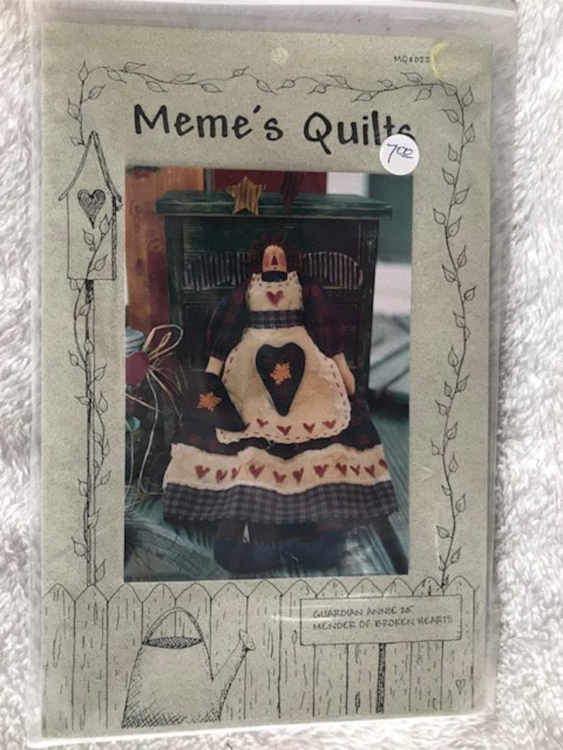 Meme/'s Quilts Willie B Snow Guardian Annie Decorative Dolls UNCUT