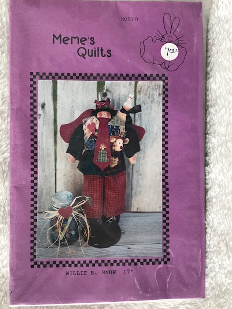 Meme/'s Quilts Willie B Snow Guardian Annie Decorative Dolls UNCUT