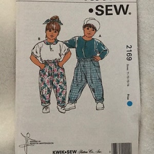 Kwik 2169, Toddlers&#39; Shirt, Toddlers&#39; Pants, UNCUT