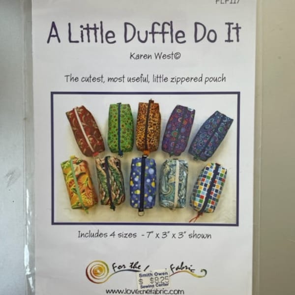 A Little Duffle Do It, Karen West, Love the Fabric, UNCUT